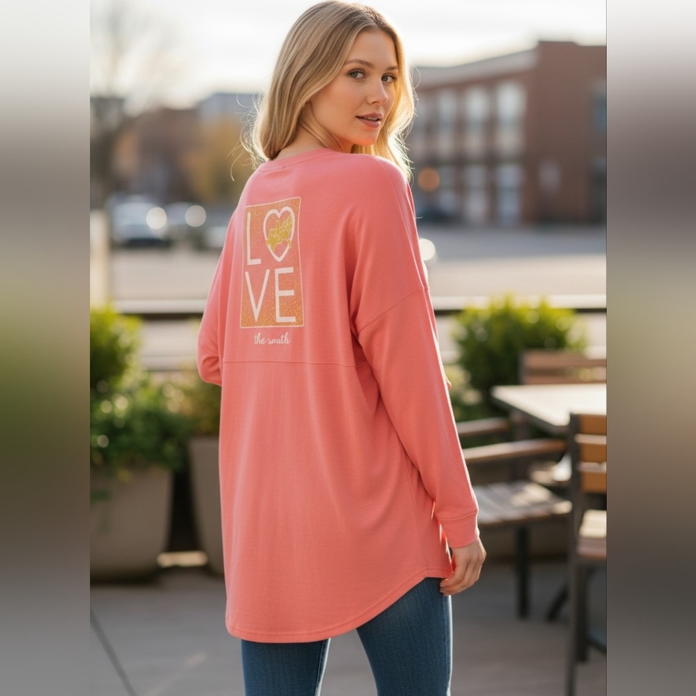 " LOVE THE SOUTH" Tee TX Fundraiser Long Sleeve Limited Edition Fall Winter